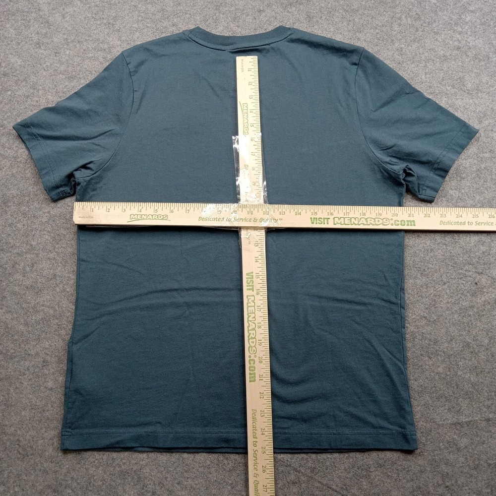 Puma Shirt Mens Large Blue Green Logo Graphic Crewneck Short Sleeve T-Shirt‎ - Picture 4 of 7